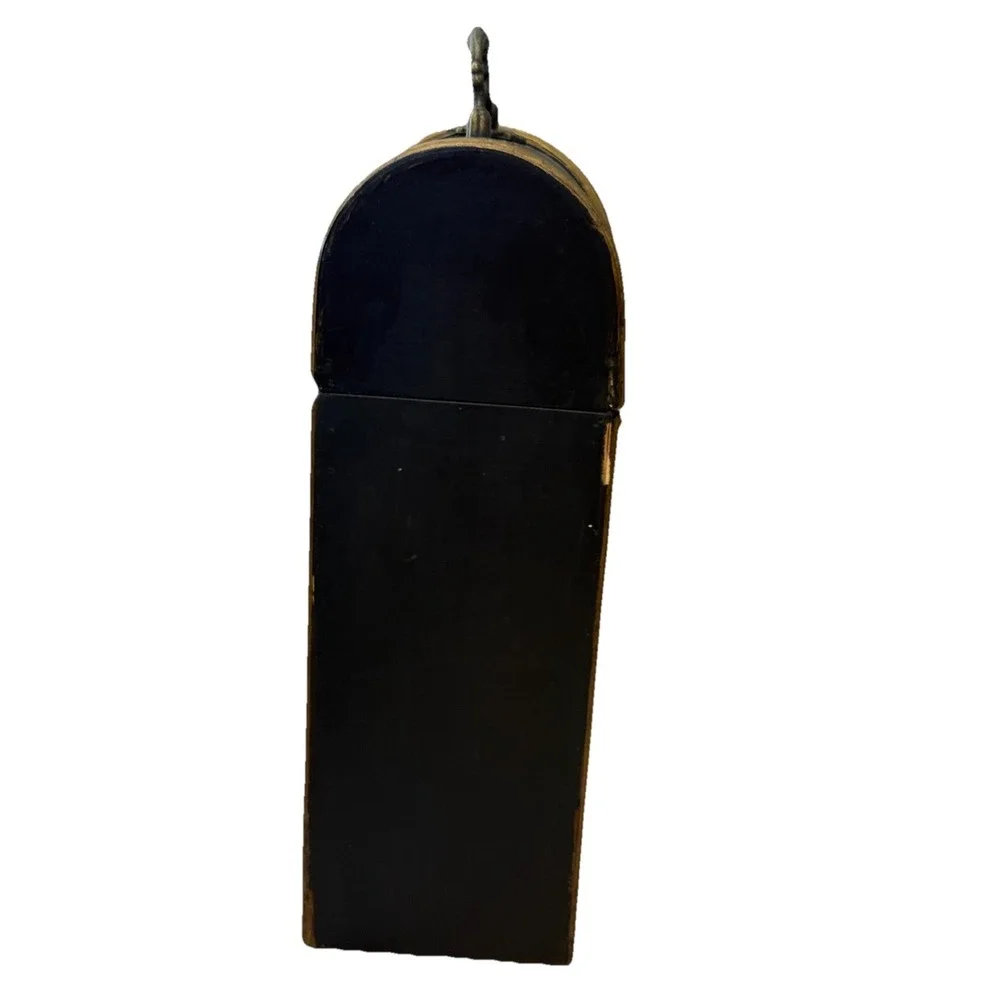 Decorative Wooden Wine‎ Bottle Storage Box With Floral Design Great Gift